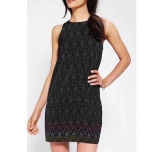 Staring at Stars Black Patterned Shift Dress Sz XS